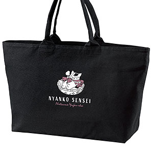夏目友人帳 描き下ろし ニャンコ先生 焼き芋ver. BIGジップトートバック