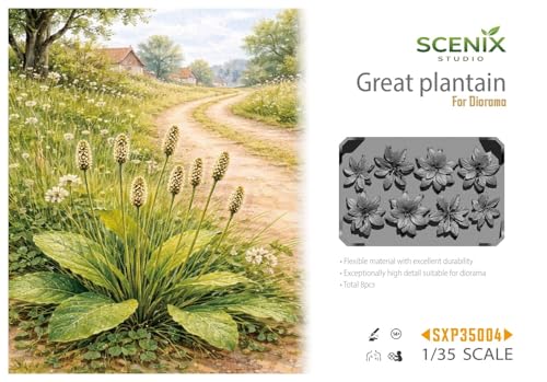 シーニックス・スタジオ 1/35 ジオラマアクセサリー セイヨウオオバコ 8個入 3Dプリンター製キット SXP35004