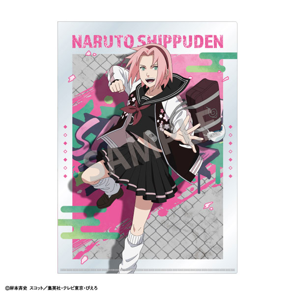 NARUTO-ナルト- 疾風伝 A4シングルクリアファイル 春野サクラ 学園