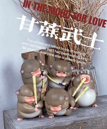 博物志 猿侍 サトウキビ さる フィギュア 5+1点セット シークレット一つ 動物 7-12CM級 リアル プラモデル 模型 コレクション 贈り物 情景セット 撮影道具 置物