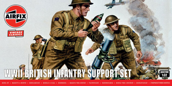 1/32 WW2 英国歩兵支援セット プラモデル