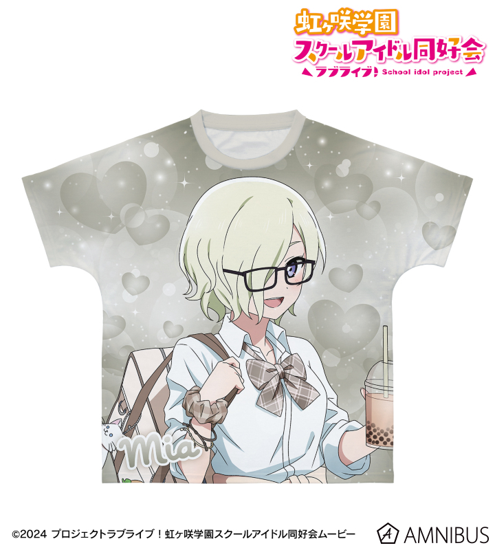 描き下ろし ミア・テイラー ギャル制服ver. フルグラフィックTシャツ