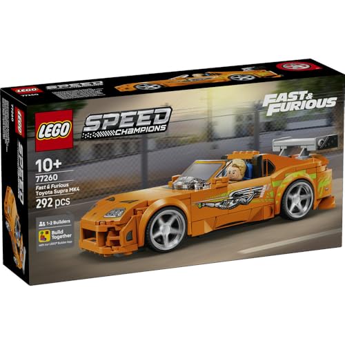 レゴ(LEGO) スピードチャンピオン Fast and Furious Toyota Supra MK4 おもちゃ 玩具 誕生日 プレゼント ブロック 男の子 女の子 子供 10歳 11歳 12歳 小学生 乗り物 車 ミニカー ごっこ遊び おままごと ゲーム 77260