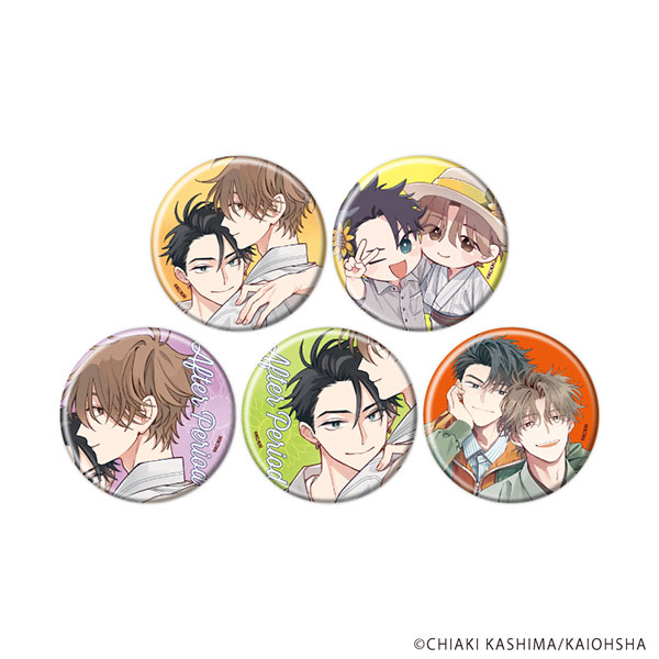 缶バッジ「アフターピリオド」01/公式&描き下ろしイラスト 5個入りBOX