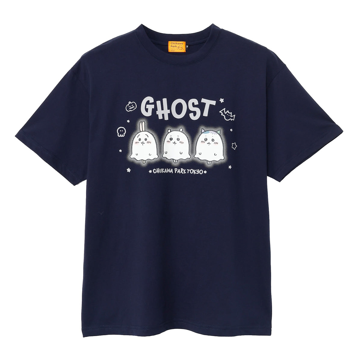 ちいかわ ちいかわパーク Tシャツ 蓄光GHOST ネイビー