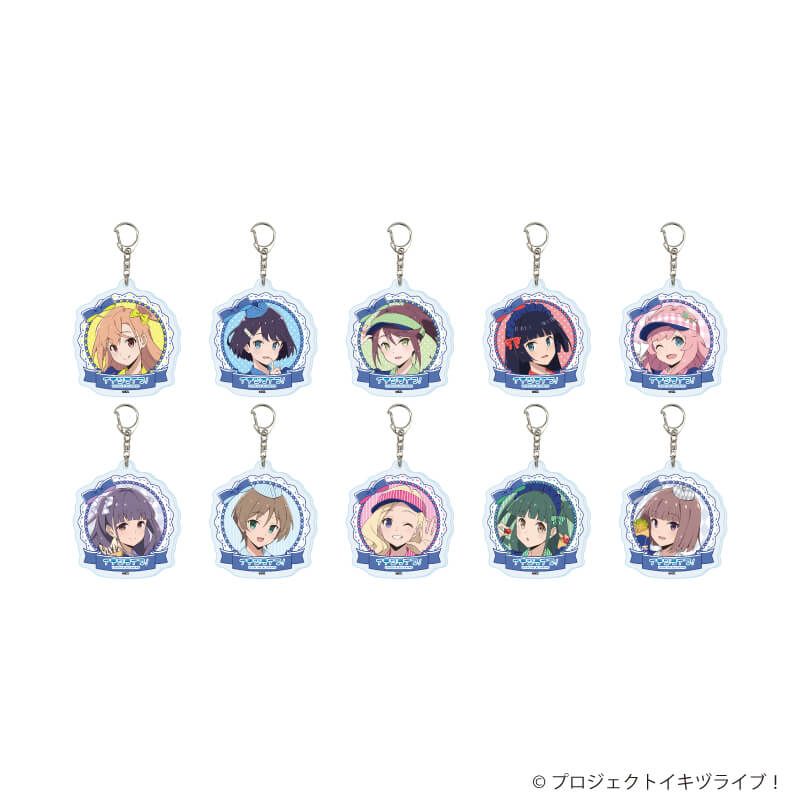 アクリルキーホルダー「イキヅライブ! LOVELIVE! BLUEBIRD」01/クレープver. トレーディング(10種)(描き下ろしイラスト)