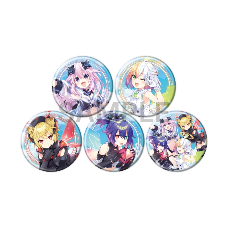 超次元ゲイム ネプテューヌ 缶バッジ 01/ブラインド(全5種)(公式イラスト)【催事商品】