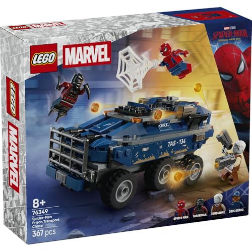 レゴ(LEGO) マーベル スパイダーマン 護送車チェイス おもちゃ 玩具 誕生日 プレゼント ブロック 男の子 女の子 子供 8歳 9歳 10歳 小学生 マーベル グッズ フィギュア 対戦 ロボット ごっこ遊び おままごと 76349