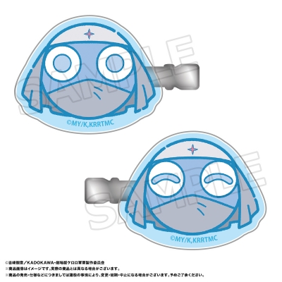 【グッズ-ヘアバンド】『新劇場版☆ケロロ軍曹 復活して速攻地球滅亡の危機であります！』 ゆるころフェイス　ヘアクリップセット　E　ドロロ【再販】