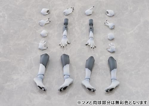 青島文化教材社(AOSHIMA) No.KO-02RGW けもプラ アーム&レッグパーツセット 01 [ハイイロオオカミカラー] nonスケール ABS&PVC製 プラモデル