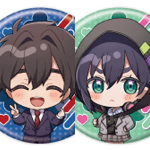 缶バッジ「君のことが大大大大大好きな100人の彼女」07/ミニキャライラスト 6個入りBOX