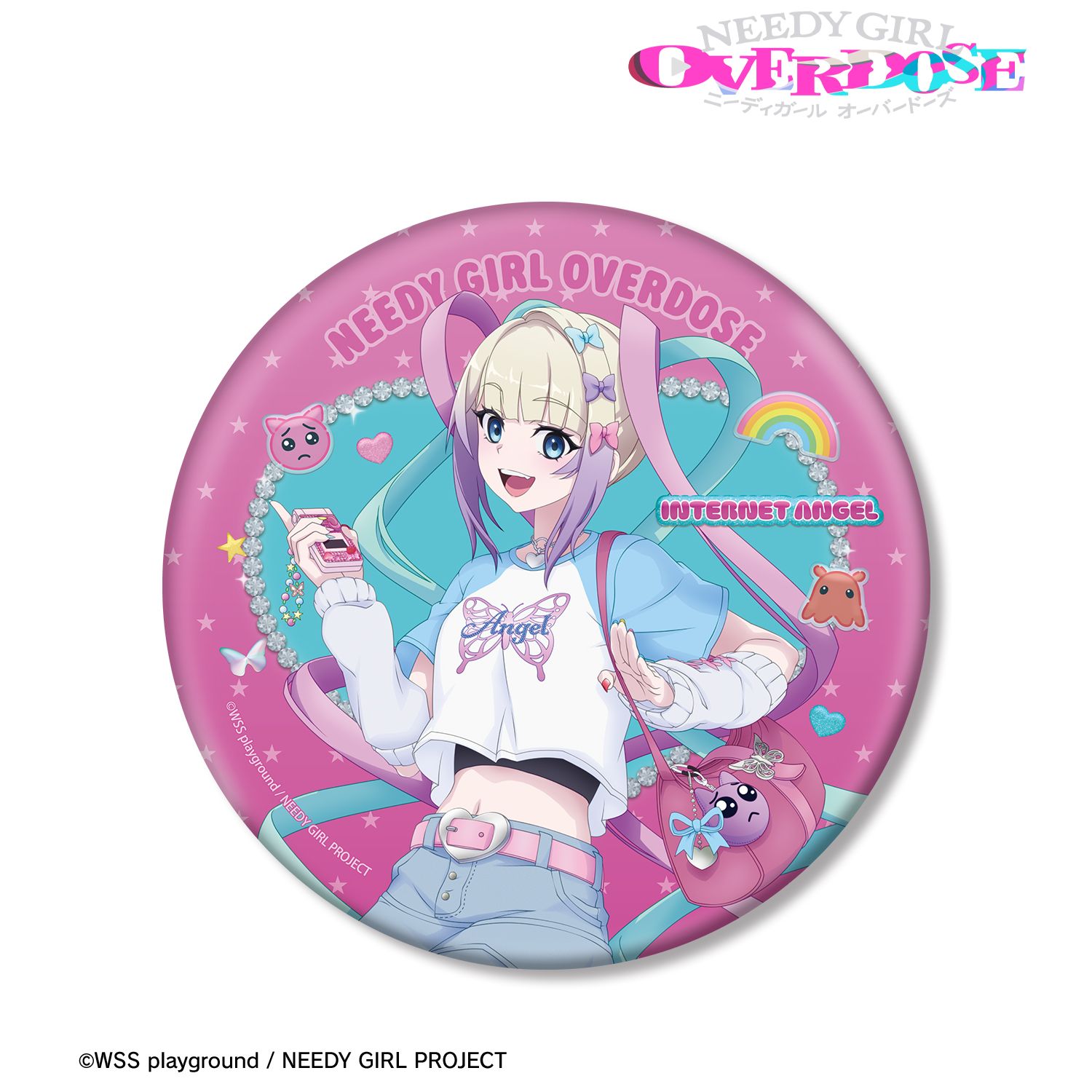NEEDY GIRL OVERDOSE_描き下ろし 超てんちゃん Y2Kファッションver. BIG缶バッジ