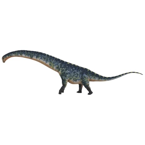 HAOLONGGOOD 1/35 スケール ドレッドノータス モデル 恐竜 フィギュア 全長約70cm 大きいサイズ リアル 竜脚類 ティタノサウルス類 模型 プラモデル 完成品 (ブルー) [並行輸入品]