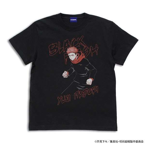 呪術廻戦 虎杖悠仁 「黒閃」 Tシャツ/BLACK-XL(再販)