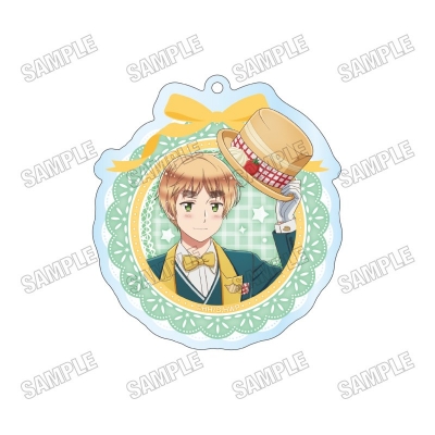 【グッズ-キーホルダー】アニメ「ヘタリア World★Stars」 描き下ろしアクリルキーホルダー【スイーツパレードver.】⑤イギリス【再販】