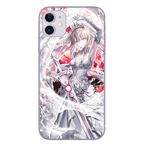Fate/Grand Order スマホケース Iphone 14ケース ふじまる りつか マシュ・キリエライト/シールダー 携帯ケース アルトリア?ペンドラゴン FGO 12個模様 周り黒いTPU素材+裏面強化ガラス iPhone13ケース iphone保護ケース カバー アイフォンケース グッズ 人気 可愛い おしゃれ かっこいい 耐衝撃 多機種対応 男女兼用 アニメ 誕生日 プレゼント (H,iPhone11Pro)