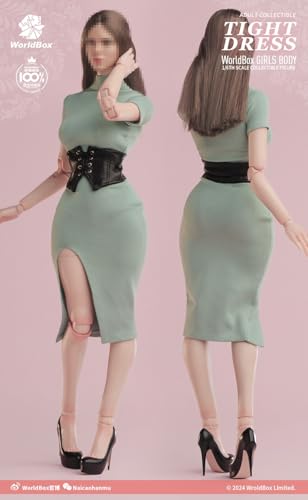 【Tbmodel 】Worldbox 1/6 アクションフィギュア ワンピース 服セット ベルト付き アクションフィギュア CA016 (グリーン)