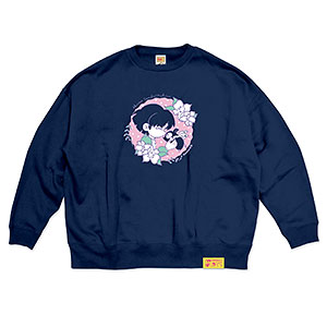 TVアニメ「らんま1/2」第2弾 ポップイラストスウェット 3(天道あかね ＆ Pちゃん) ネイビー M