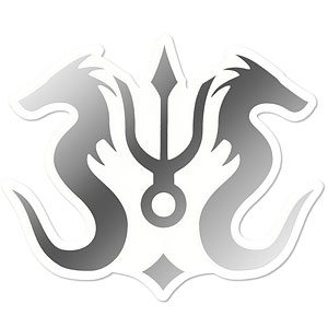 ドラゴンクエストVII Reimagined メタリックダイカットステッカー マール・デ・ドラゴーンのエンブレム