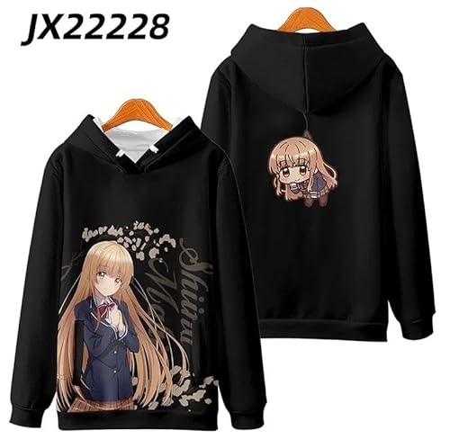 [LAOMI] お隣の天使様 パーカー 椎名真昼 藤宮周 お隣の天使様にいつの間にか駄目人間にされていた件 グッズ コスプレ衣装 長袖 運動パーカー Hoodie 日常服 可愛い レディース 秋冬服 (4,3XL 厚手)