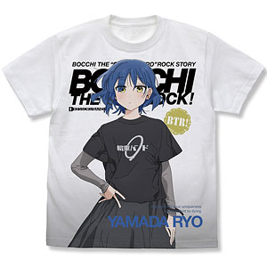 アニメ「ぼっち・ざ・ろっく!」 山田リョウ フルグラフィックTシャツ/WHITE-M