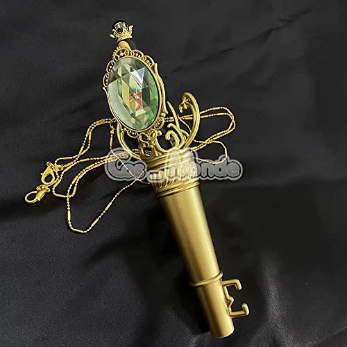 Cos Monde ツイステッドワンダーランド グッズ 式典服 制服 魔法杖 魔法筆 宝石ペン 鍵 カギ おもちゃ コスプレコスチューム小物 道具 胸 腰 飾り物 コレクション (筆のサック+筆,ディアソムニア寮)