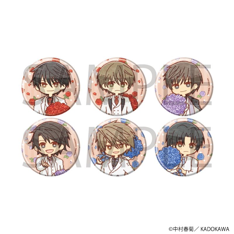 缶バッジ「中村春菊先生」02/コンプリートセット(全6種)(レトロアートイラスト)