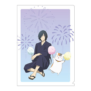 夏目友人帳 クリアファイル 的場静司&ニャンコ先生 サマーVer.