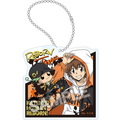 【グッズ-キーホルダー】家庭教師ヒットマンREBORN! ストリートファッション アクリルキーチェーン リボーン＆綱吉【再販】