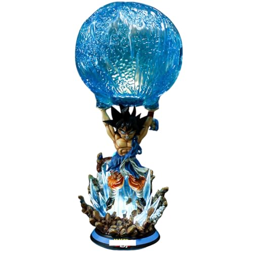 [BAOWENBEI] 孫悟空 元気玉 Ver. フィギュア 23cm/50cm 発光可能 かっこいい 置物 ドラゴンボール おもちゃ PVC製 塗装済み 完成品 模型 箱入 プレゼント (50cm)