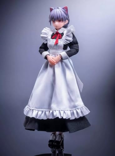 1/12スケール Pocket Art シリーズ PA010 火槍手 菲奇子 マスケット銃士 フェイキー 分け済みプラモデル 可動眼球 布製衣装 完成品アクションモデルフィギュア 全高約15.5cm HASUKI組立キット 置物 おもちゃ プレゼント 猫の娘