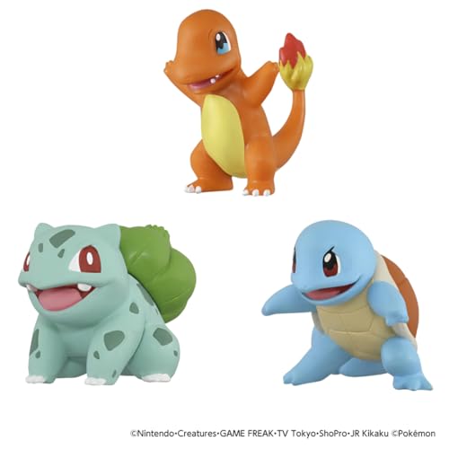 タカラトミー(TAKARA TOMY) ポケットモンスター ポケモン30周年記念 モンコレ旅立ちの3匹セット カントー地方