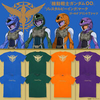 機動戦士ガンダム00 ソレスタルビーイングマーク ゴールドプリントTシャツ【2026年7月発送】