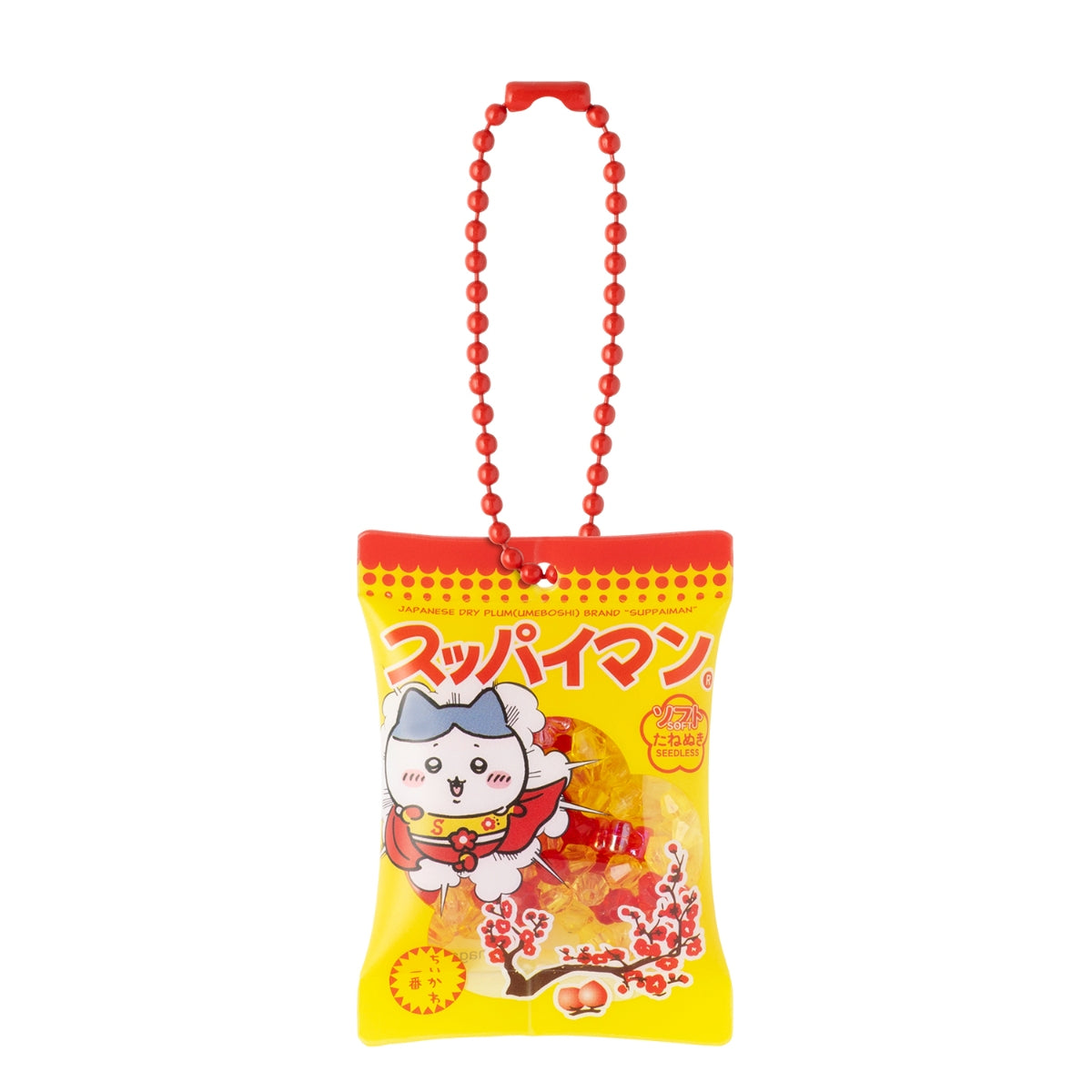 ちいかわ×スッパイマン シーサーのおみやげやさん シャカシャカおかしキーホルダー(ハチワレ)