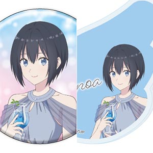 アクリルキーホルダー＆缶バッジセット「2.5次元の誘惑」03/ノノア ドレスver.(描き下ろしイラスト)