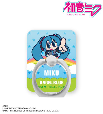 ANGEL BLUEコラボ 描き起こし 初音ミク アクリルスマホリング
