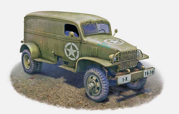 1/72 米・G506中型四輪駆動パネルバン1.5トン プラモデル