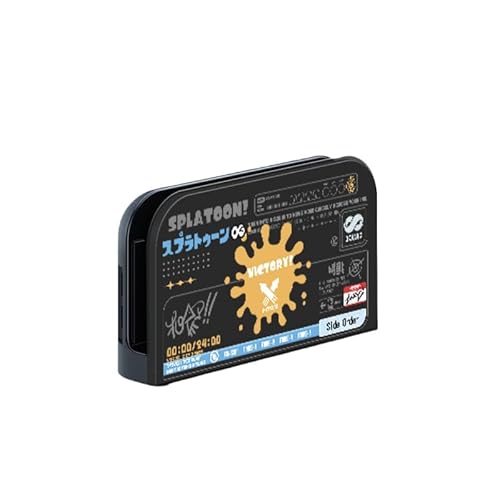 [YAYANA]スプラトゥーン for Switch 2収納ケース ゲーム機保護カバー ドーディング収納バッグ防塵ベース 大容量 スイッチ収納バック 保護カバー 防塵防汚防水 耐衝撃 旅行用 (透明台座ケース)