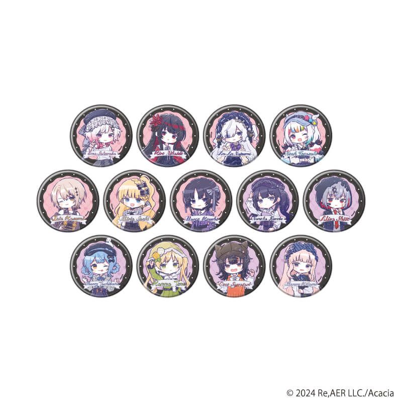 缶バッジ「魔法少女ノ魔女裁判」04/ダークガーリーファッションver. コンプリートセット(全13種)(グラフアートイラスト)