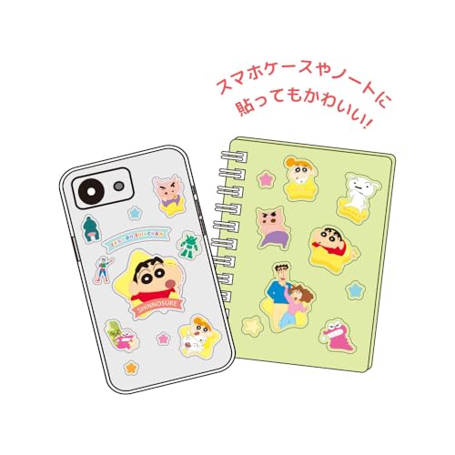 ティーズファクトリー クレヨンしんちゃん シール ペタメロウシール MUGYU 立体風 ステッカー パジャマデザイン デコレーション グッズ 約H175×W90mm(セパレーターサイズ) KS-5562084MP