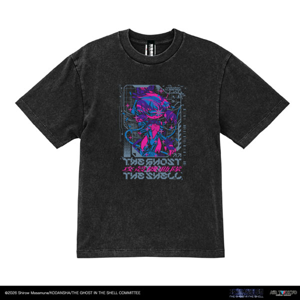 『攻殻機動隊 THE GHOST IN THE SHELL』サイバーグラフィックTシャツ 1(起動)S フェードブラック