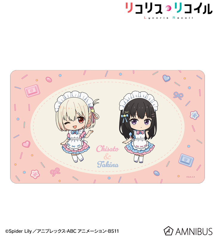 錦木千束&井ノ上たきな ちびキャラ メルヘンメイドver. マルチデスクマット