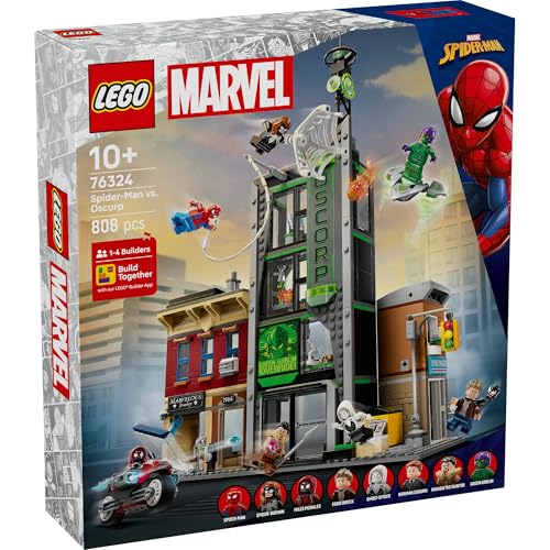 レゴ(LEGO) マーベル スパイダーマン vs. オズコープ おもちゃ 玩具 誕生日 プレゼント ブロック 男の子 女の子 子供 10歳 11歳 12歳 小学生 マーベル グッズ フィギュア 対戦 ロボット 76324
