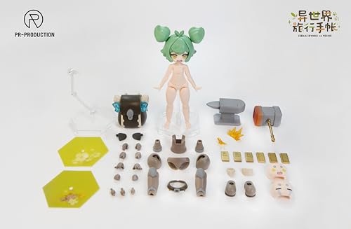 PR Production 「異世界旅行の手帳」シリーズ 03 新人鍛冶師 ヘイリー スミス ノンスケール ABS&PVC&PC&POM&PET製 組み立て式プラスチックモデルキット