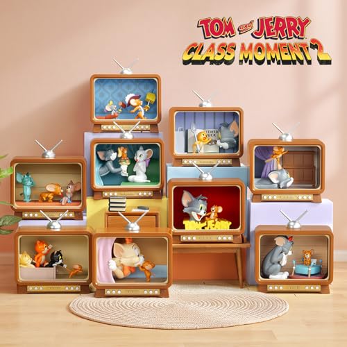 52TOYS BLINDBOX TOM and JERRY Classic Moment 2 トムとジェリー「クラシック・モーメンツ 2」シリーズ ブラインドボックス フィギュア ガチャガチャ おもちゃ コレクション 塗装済み コレクター・誕生日・クリスマスのギフトに最適 9cm (一個入り)