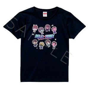 アニメ『銀河特急 ミルキー☆サブウェイ』 Tシャツ(ちぽっけ) TD(集合) ブラック XLサイズ