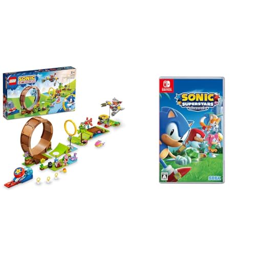 【セット買い】ソニックスーパースターズ【予約特典】DLC（レゴエッグマンスキン） 同梱 - Switch + レゴ(LEGO) ソニック・ザ・ヘッジホッグ グリーンヒルゾーンのループチャレンジ 76994