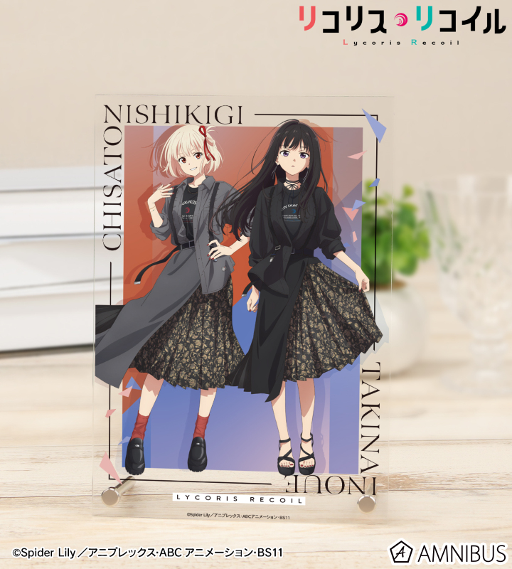 meagratiaコラボ 描き下ろし 錦木千束&井ノ上たきな A5アクリルパネル