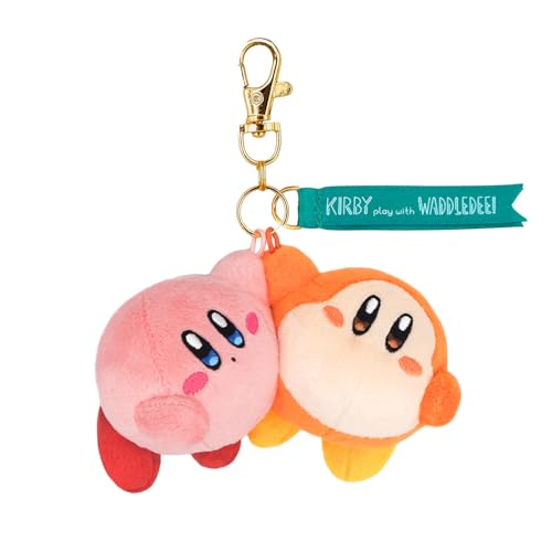 三英貿易(Sanei Boeki) 星のカービィ カービィ play with ワドルディ マスコット なかよし W12×D7.5×H7cm ぬいぐるみ KPWW02