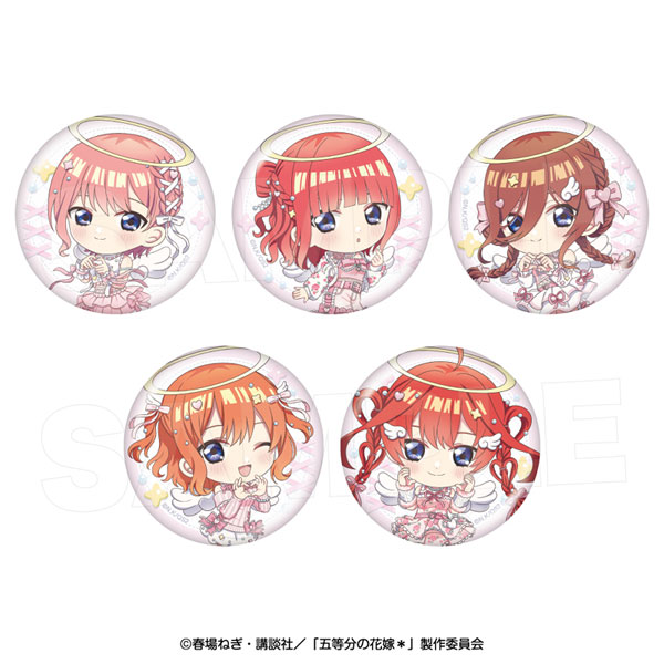 五等分の花嫁* キャラバッジコレクション(えんじぇるりぼんミニ) 5個入りBOX